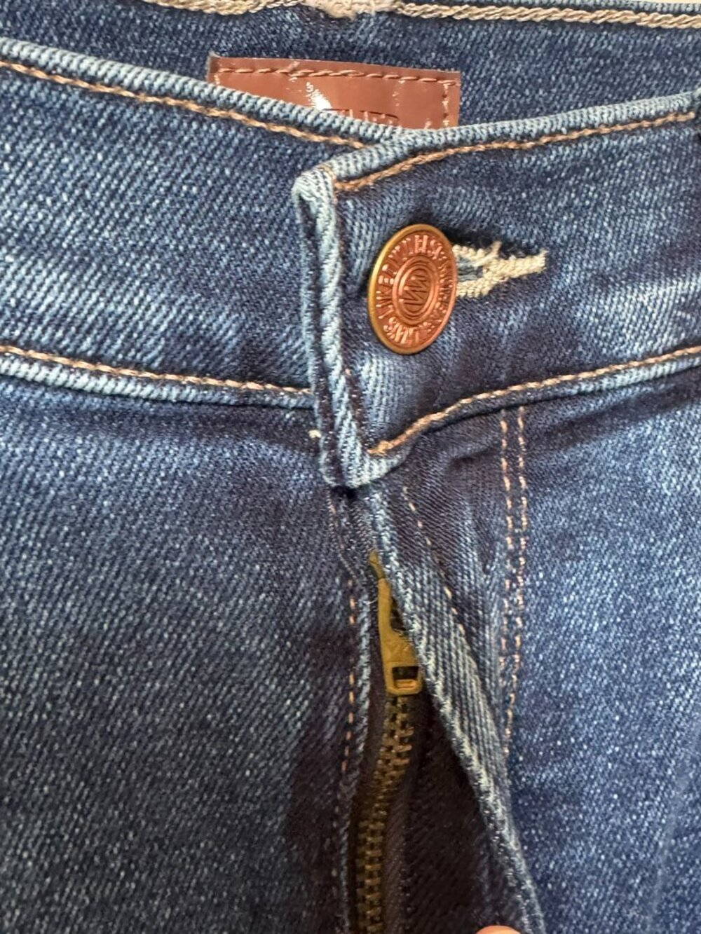 Mother The Doozy Flare Jeans in Uncharted Waters 25 - Picture 12 of 13